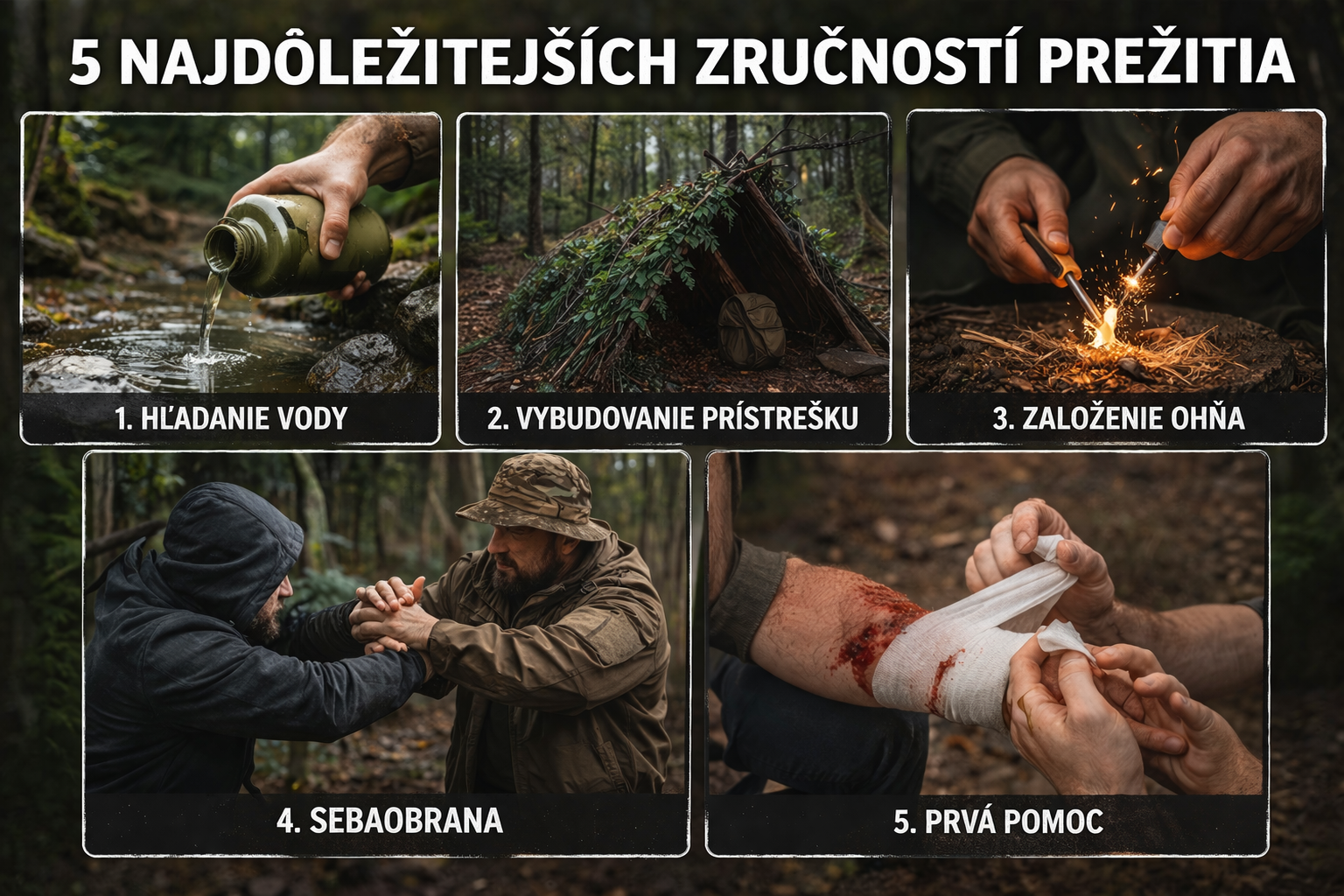 5 základných zručností pre prežitie